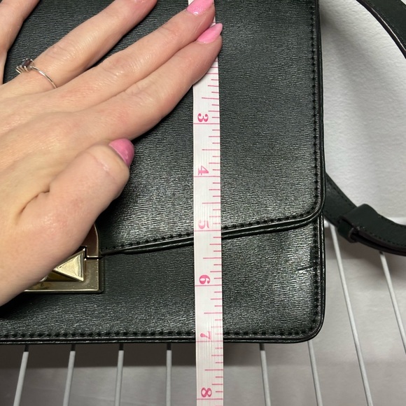 Kate Spade Dark Green Neve Convertible Flap Crossbody Bag - Picture 8 of 9